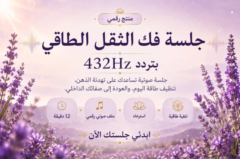 جلسة فك الثقل الطاقي | 432Hz